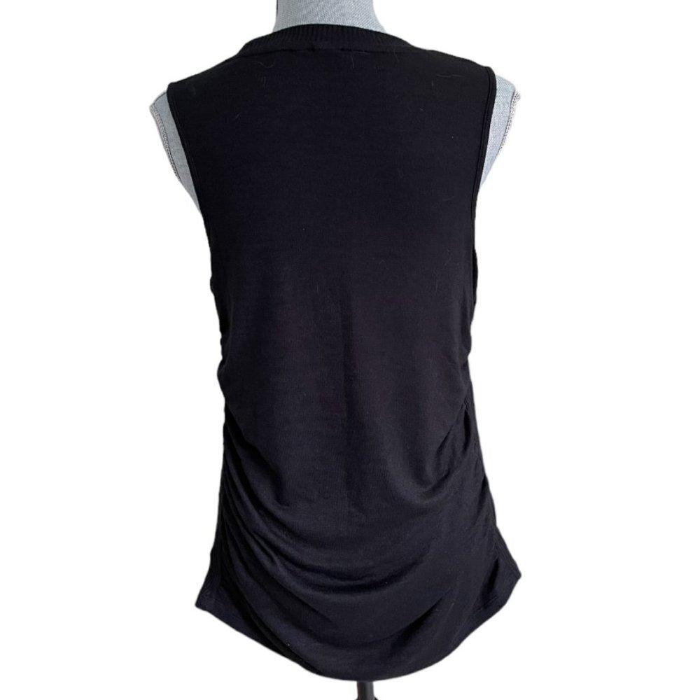NEW GAP Maternity Lightweight Sleeveless Knit Sweater Black Size M - Picture 4 of 7